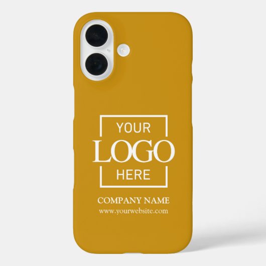 Stijlvol Eenvoudig Mosterdkleurig Zakelijk Bedrijf Case-Mate iPhone Case (Achterkant)