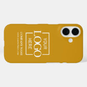 Stijlvol Eenvoudig Mosterdkleurig Zakelijk Bedrijf Case-Mate iPhone Case (Achterkant (horizontaal))