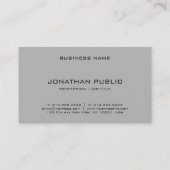 Stijlvol eenvoudig ontwerp Modern Sjabloon Profess Visitekaartje (Achterkant)