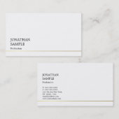 Stijlvol eenvoudig ontwerp Modern trendy cool vlak Visitekaartje (Voorkant / Achterkant)