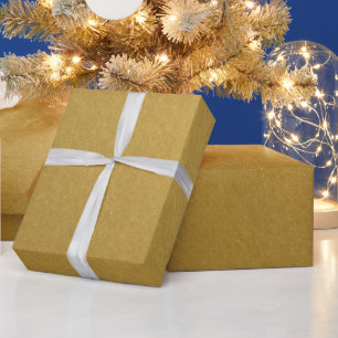 Stijlvol, eenvoudig, op metaal geïnspireerd goud cadeaupapier