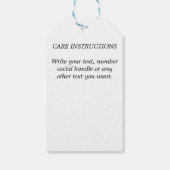 Stijlvol eenvoudig schrift handgemaakt door bedrij cadeaulabel (Achterkant)