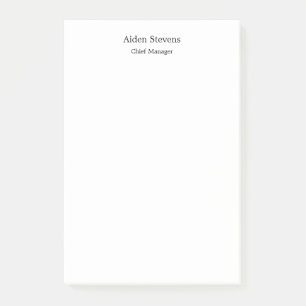 Stijlvol, eenvoudig wit minimalistisch post-it® notes