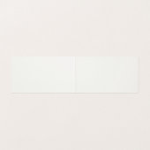Stijlvol, eenvoudig wit minimalistisch visitekaartje (Binnenkant ongevouwen)