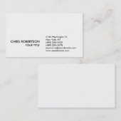 Stijlvol, eenvoudig wit Visitekaartje (Voorkant / Achterkant)