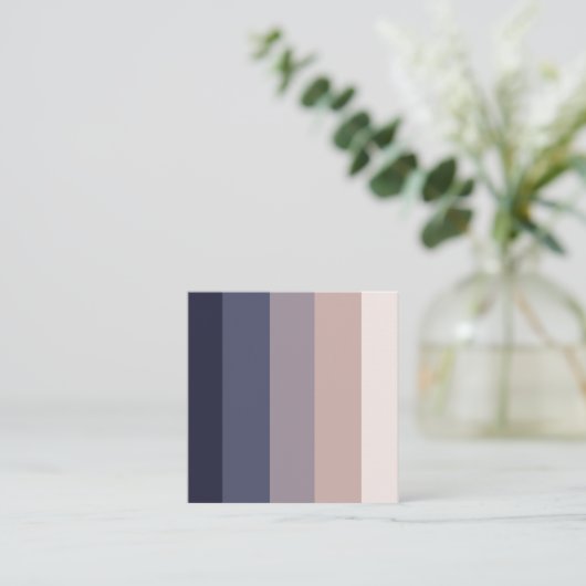 Stijlvol, eigentijds, gepolijst en aanpasbaar vierkante visitekaartje (Staand voorkant)