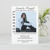 Stijlvol eindexamen foto diploma uitreiking feest kaart (Staand voorkant)