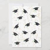 Stijlvol eindexamen foto diploma uitreiking feest kaart (Achterkant)