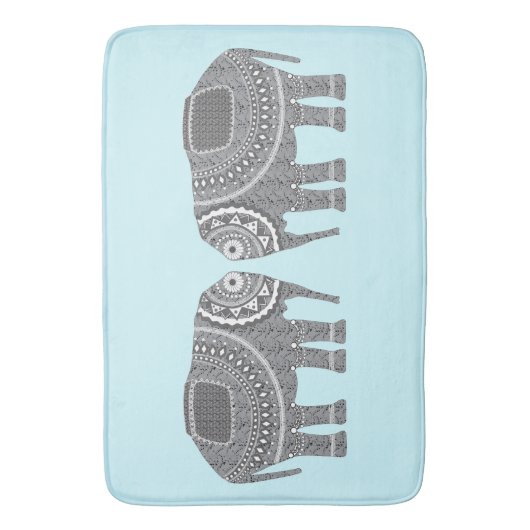 Stijlvol  elastisch ontwerp, modern blauw badmat (Voorkant Verticaal)