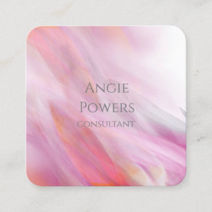 stijlvol, elegant artistiek modern waterverf vierkante visitekaartje