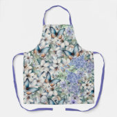 Stijlvol & Elegant Bloemen & Vlinders Schort (Voorkant)