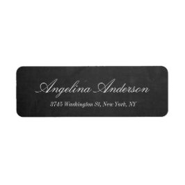 Stijlvol Elegant Chalkboard Handschrift Modern Gra Etiket