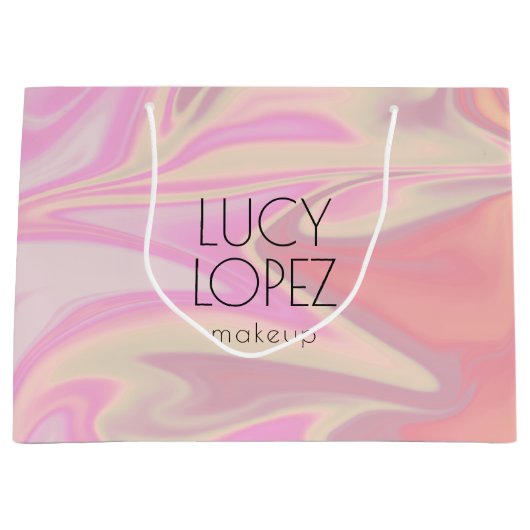  stijlvol, elegant chick holografisch groot cadeauzakje (Voorkant)