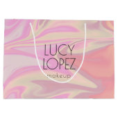  stijlvol, elegant chick holografisch groot cadeauzakje (Achterkant)