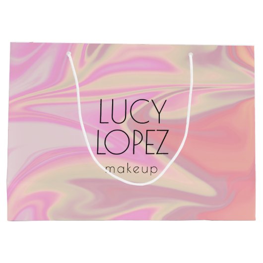  stijlvol, elegant chick holografisch groot cadeauzakje (Achterkant)