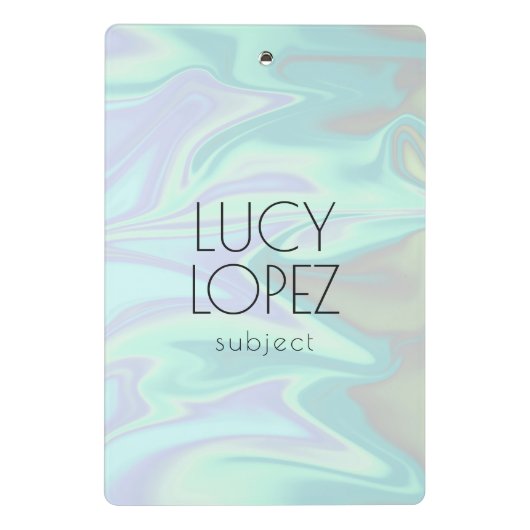  stijlvol, elegant chick holografisch mini klembord (Achterkant)