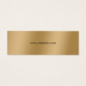 Stijlvol, elegant Faux Gold Simple Price Label Mini Visitekaartjes (Achterkant)