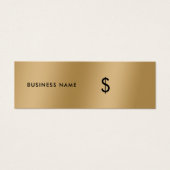 Stijlvol, elegant Faux Gold Simple Price Label Mini Visitekaartjes (Voorkant)