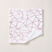 Stijlvol elegant faux roos goud geometrisch bad handdoek (Wasdoekje)