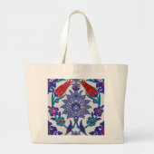 Stijlvol elegant Floral Pattern Girly Modern Sizes Grote Tote Bag (Voorkant)