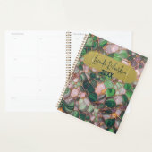 Stijlvol Elegant Goud Smaragdgroen Mozaïek Jaarlij Planner (Display)