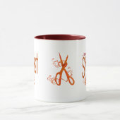 Stijlvol elegant Haarstylist-ontwerp Mok (Midden)