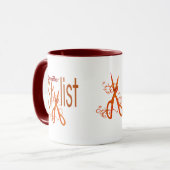 Stijlvol elegant Haarstylist-ontwerp Mok (Voorkant links)