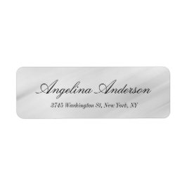Stijlvol Elegant Handschrift Modern Grijs Etiket
