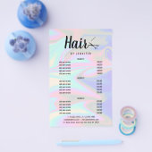 Stijlvol, elegant holografisch haarstylist flyer (Enkel)
