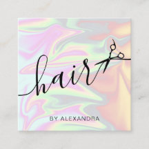 Stijlvol, elegant holografisch haarstylist