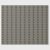 Stijlvol elegant Kaleidoscope Design Brown Grey Cadeaupapier (Vlak)
