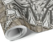 Stijlvol elegant Kaleidoscope Design Brown Grey Cadeaupapier (Rol Hoek)
