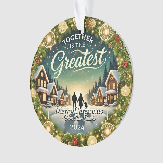 Stijlvol Elegant Modern Eenvoudig Uniek Retro  Ornament (voorkant)