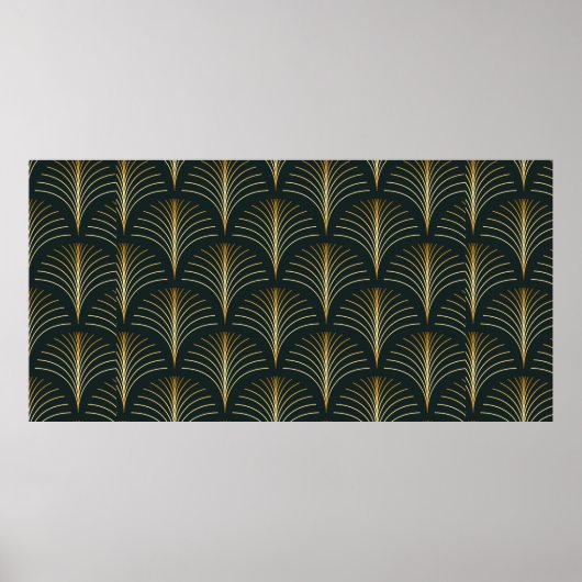  stijlvol elegant naadloze deco-herhaalde ventilat poster (Voorkant)