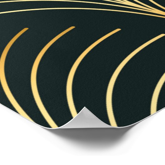  stijlvol elegant naadloze deco-herhaalde ventilat poster (Hoek)