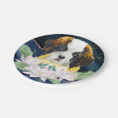 Stijlvol elegant ontwerp met St. Bernard-hond en - Papieren Bordje (Gekanteld)