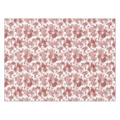 Stijlvol Elegant Red French Toile Fox Rabbit Tafelkleed (Voorkant (Horizontaal))