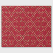 Stijlvol Elegant Rood Inpakpapier (Vlak)