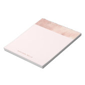 Stijlvol Elegant Roos Gold Pink Notitieblok (Linkerzijde)