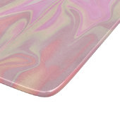 stijlvol, elegant roze marmer snijplank (Hoek)