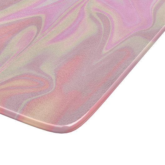 stijlvol, elegant roze marmer snijplank (Hoek)