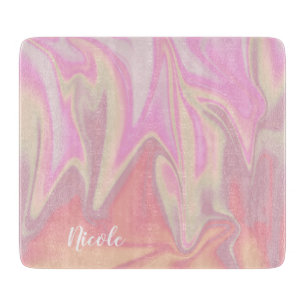stijlvol, elegant roze marmer snijplank
