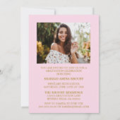 STIJLVOL ELEGANT SCRIPT 2 AFSTUDEREN FEESTUITNODIG KAART (Achterkant)