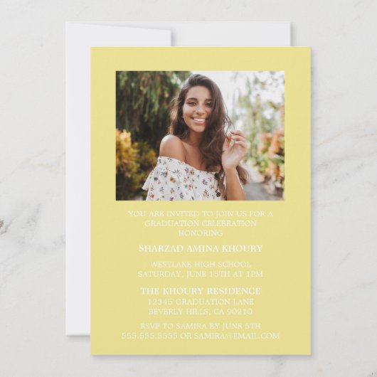 STIJLVOL ELEGANT SCRIPT 2 AFSTUDEREN FEESTUITNODIG KAART (Achterkant)