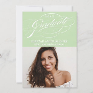 STIJLVOL ELEGANT SCRIPT 2 AFSTUDEREN FEESTUITNODIG KAART