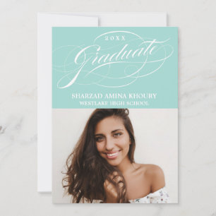 STIJLVOL ELEGANT SCRIPT 2 AFSTUDEREN FEESTUITNODIG KAART