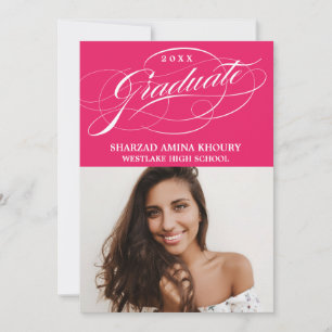STIJLVOL ELEGANT SCRIPT 2 AFSTUDEREN FEESTUITNODIG KAART