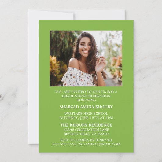 STIJLVOL ELEGANT SCRIPT 2 AFSTUDEREN FEESTUITNODIG KAART (Achterkant)