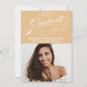 STIJLVOL ELEGANT SCRIPT 2 AFSTUDEREN FEESTUITNODIG KAART (Voorkant)