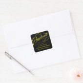 STIJLVOL ELEGANT SCRIPT AFSTUDEREN DANK U STICKER (Envelop)